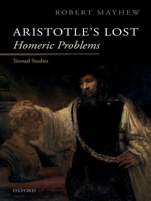 cover image of Aristotle's Lost Homeric Problems